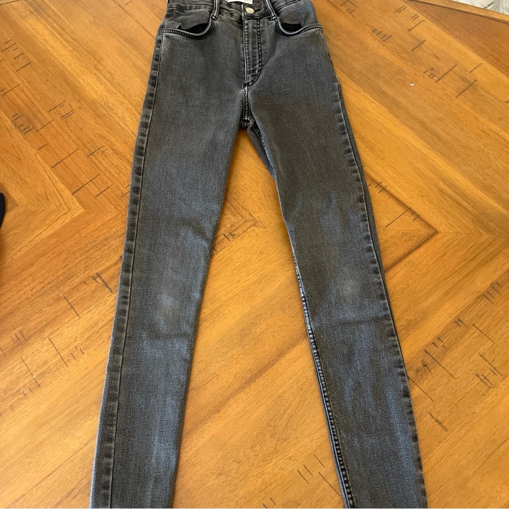 Zara Charcoal Denim Trousers